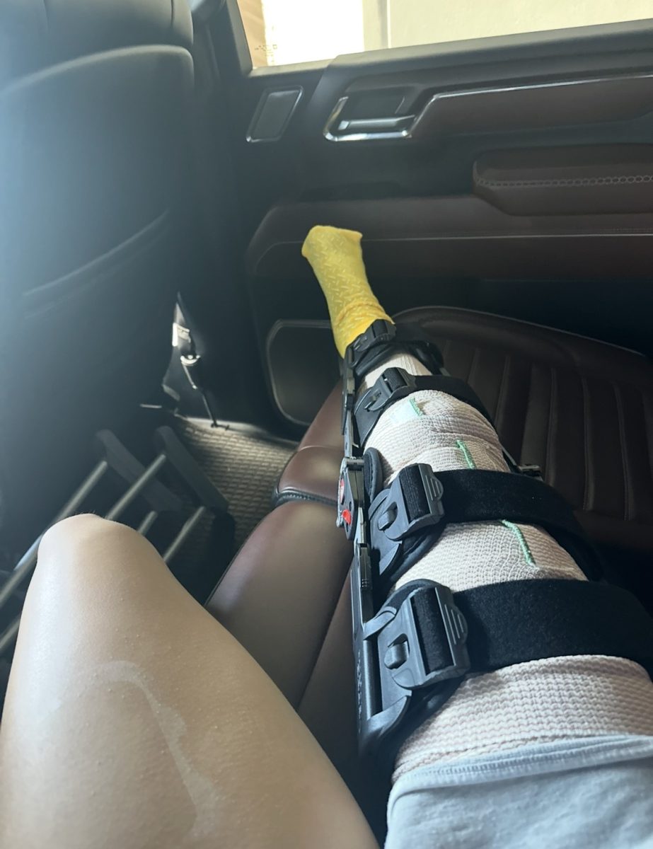 Aubrie Bush's Knee After Surgery