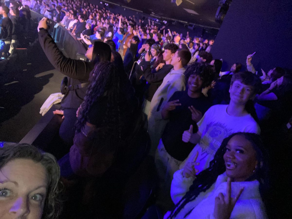 Film Studies class at the Blue Man Group show