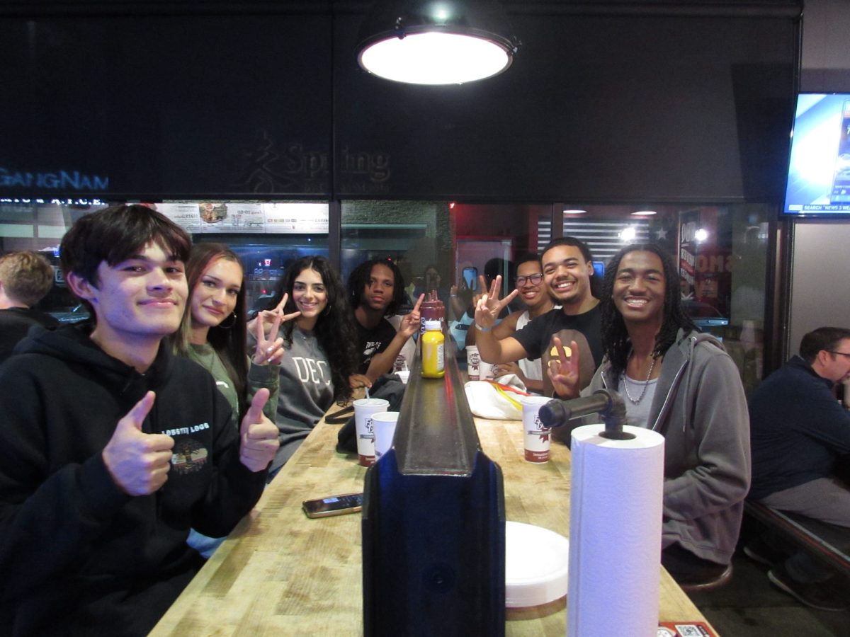 Out to eat with the crew!
