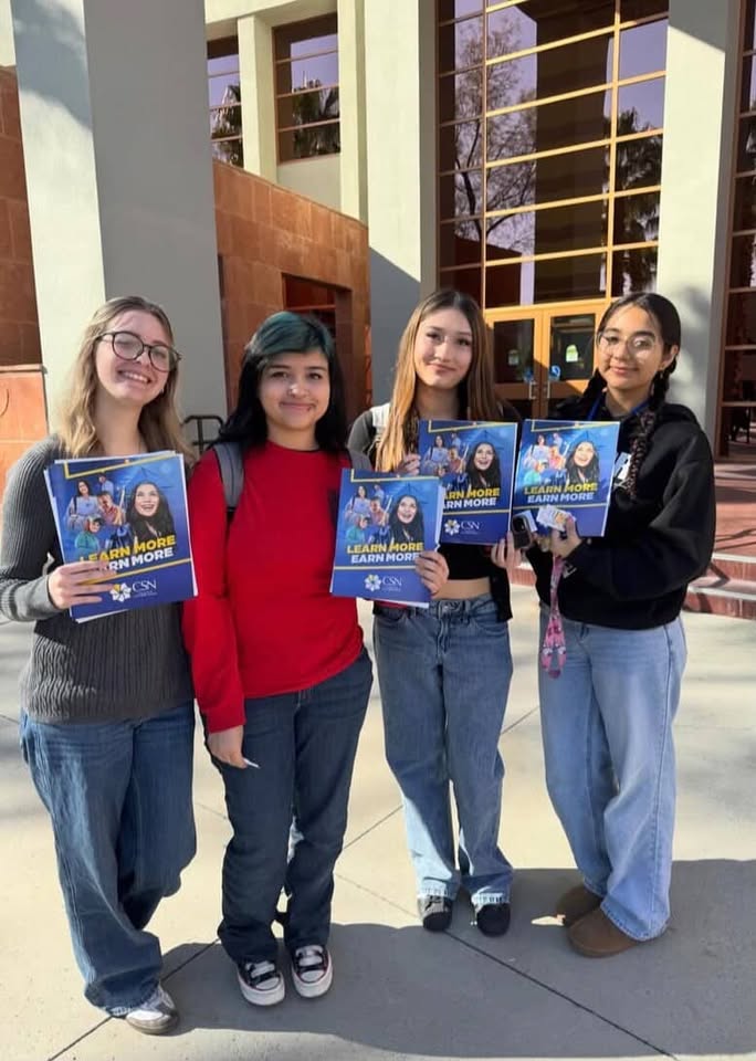 Students visiting CSN (Shadow Ridge Counselors instagram)