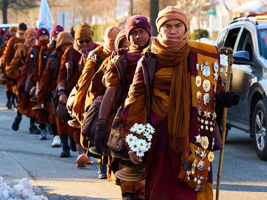A Message of Peace: Monks Walk 15 Weeks to Washington