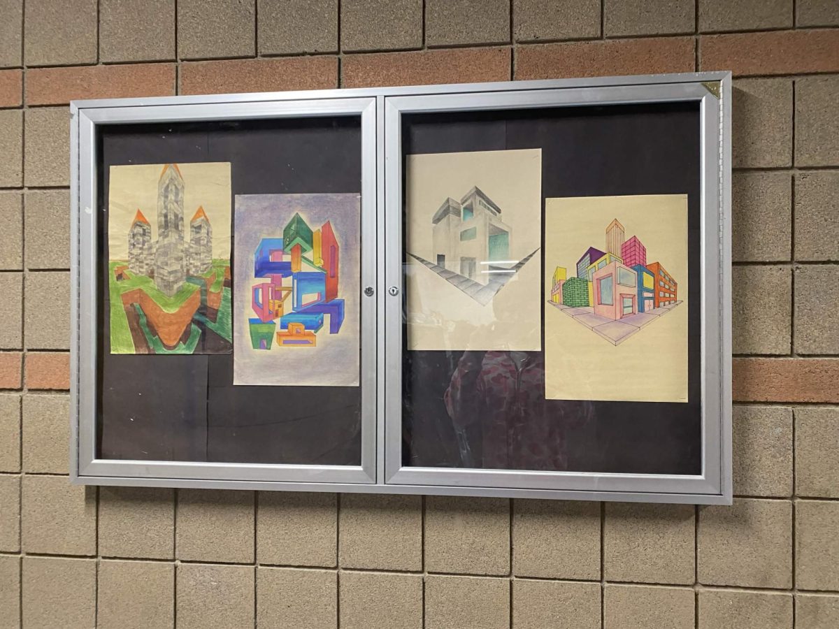 Drawings outside the art room