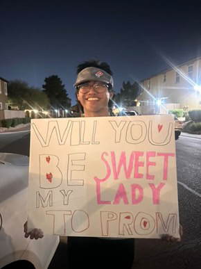 Promposal referencing "Sweet Lady," by Tyrese