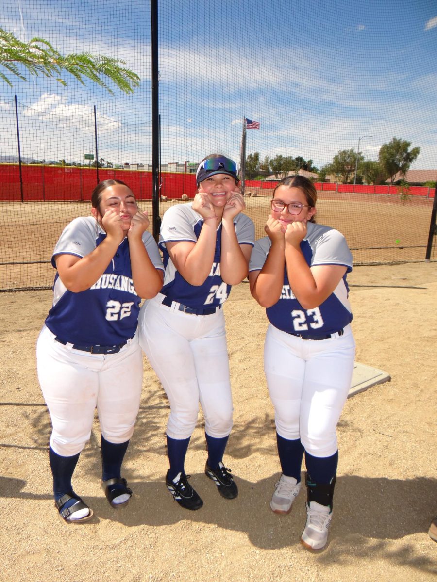 Ava Ferrara with a few of her teammates.