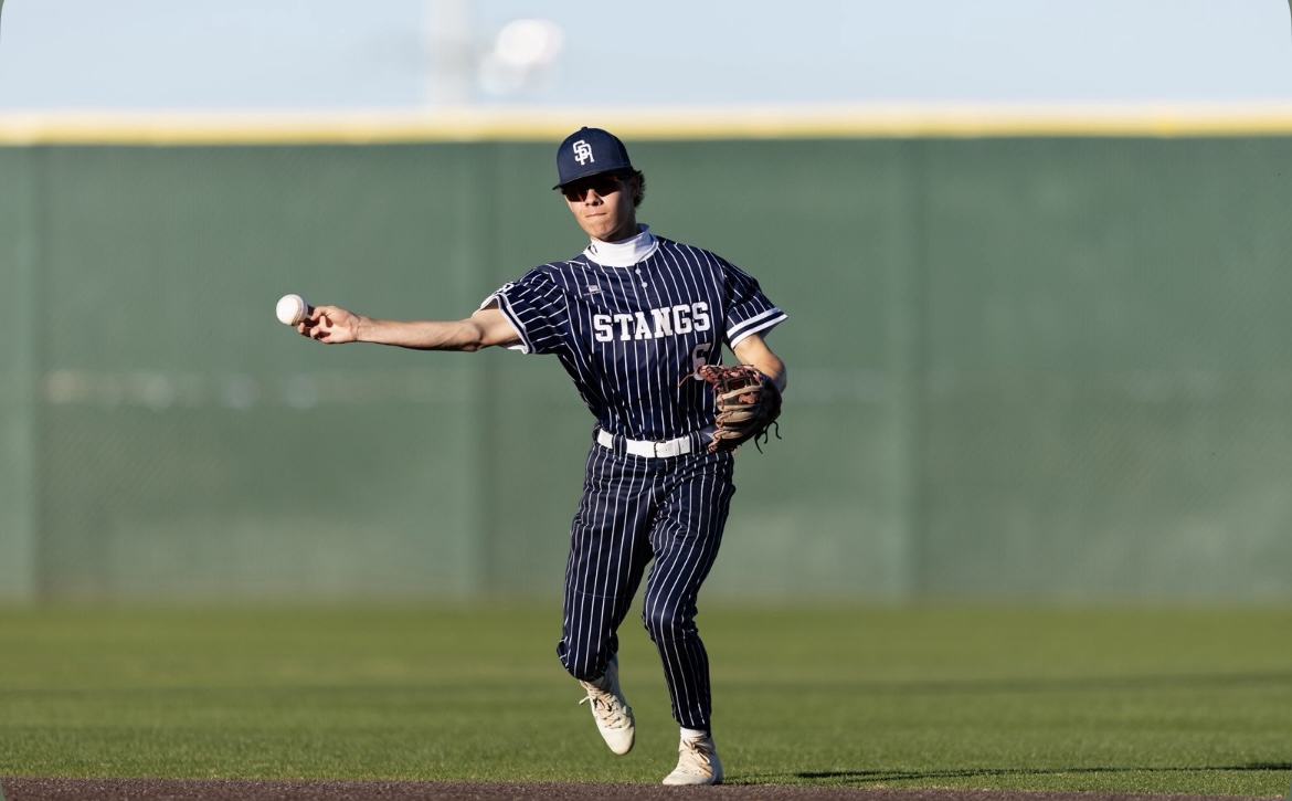 Cameron Gazda throwing a ball