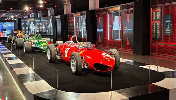 Karts held inside the F1 building