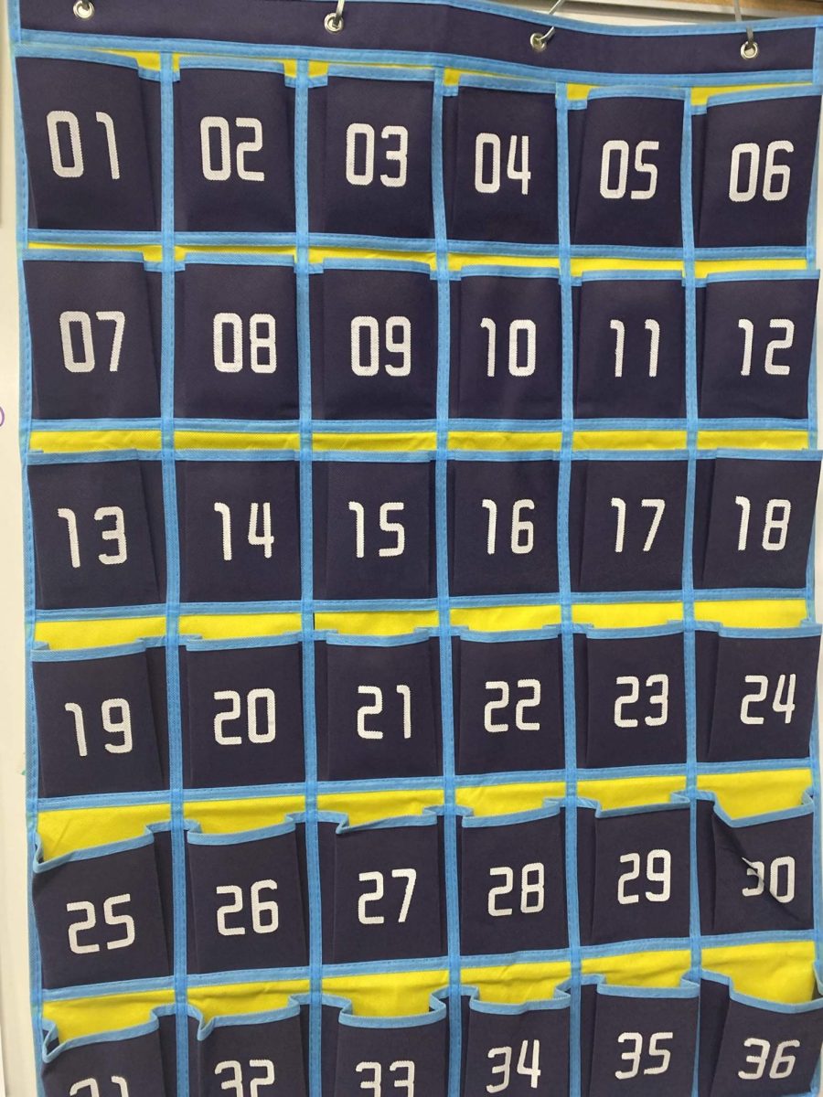 Phone pouches found in most classrooms