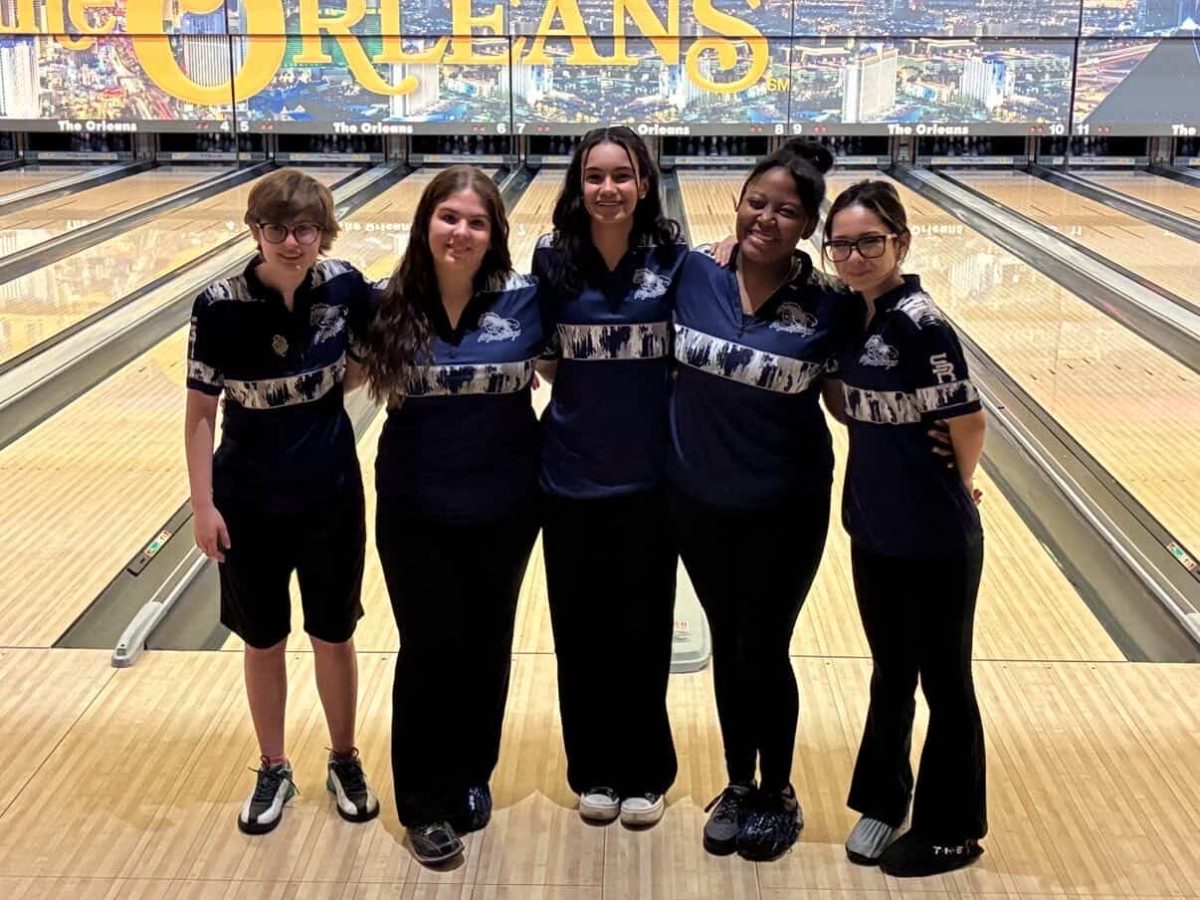 Members of the Women’s Bowling Team.