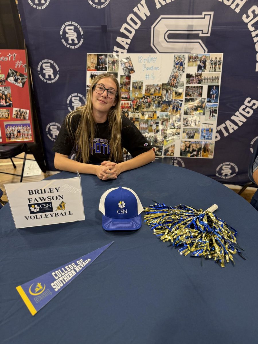 Briley on commitment night at SRHS.